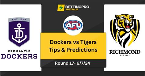 richmond tigers odds|Fremantle Dockers vs Richmond Tigers Prediction and.